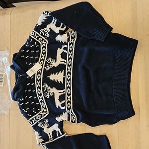 NWT Old Navy, Navy Blue Christmas Sweater